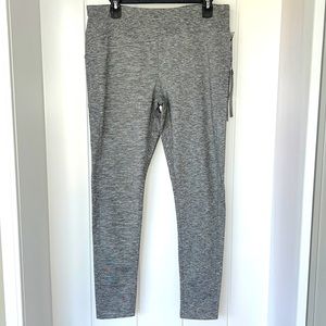 NWT Kyodan High-Waist Jacquard Leggings, Gray, Size XL, Workout or Athleisure
